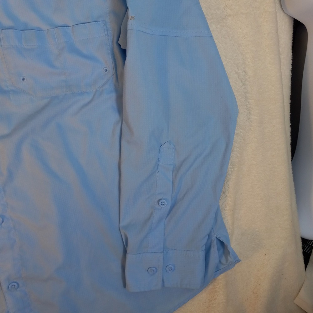 Columbia PFG Bonehead Shirt Mens Large Long Sleeve Fishing Vented Performance - Picture 3 of 16